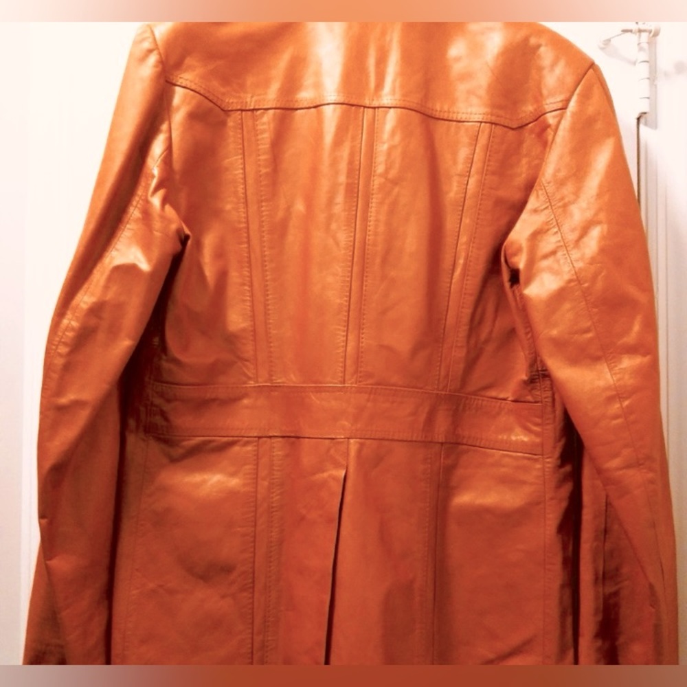 Vintage Leather Statement Blazer - Picture 2 of 4